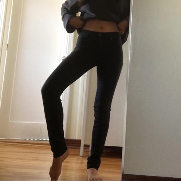 4 FOR 15$ // Denim Black Skinny Jeans Medium Waist - Picture 5 of 6